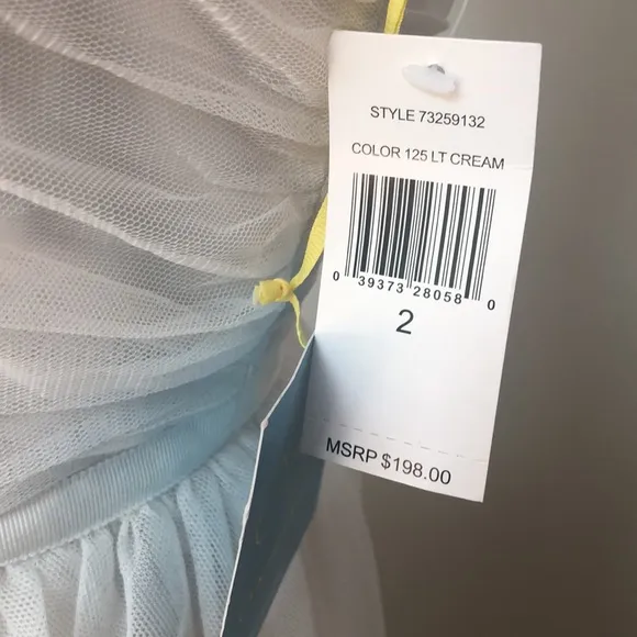 NWT $198 | Ivory | luxury prom 2  | Tulle Dress 2  | short luxury dress 2