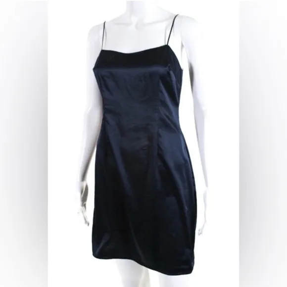 NWT! $398! Kay Unger Sequin Lace Navy Midnight Blue Sparkle SheathDress Size 10