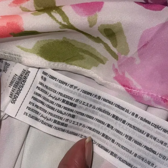 NWT Abercrombie &amp; Fitch Floral Pink and Green Dress size XXLP