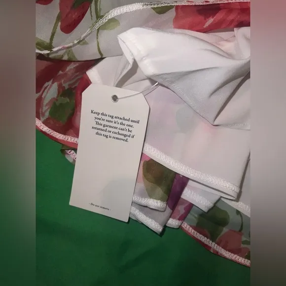NWT Abercrombie &amp; Fitch Floral Pink and Green Dress size XXLP