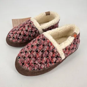 NWT Acorn Jam Kids Toddler Fleece Slip On Mule Slippers Raspberry Size 12-13