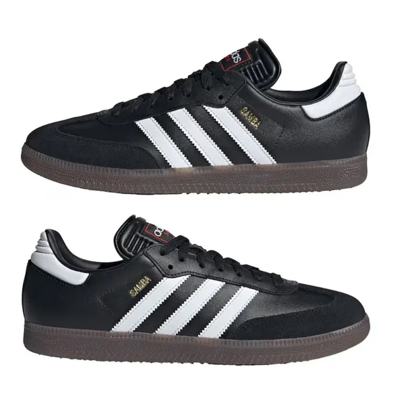 NWT Adidas Classic Samba Black and White Sneakers Indoor Soccer Shoes Mens 10.5