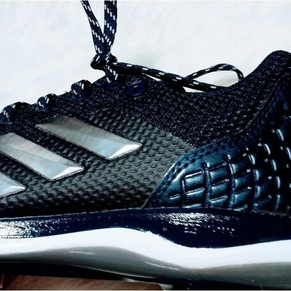 NWT Adidas PowerAlley 5 Baseball Cleats US 7 Metal Spikes Athletic Turf Shoes