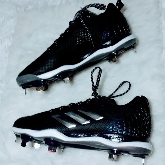 NWT Adidas PowerAlley 5 Baseball Cleats US 7 Metal Spikes Athletic Turf Shoes