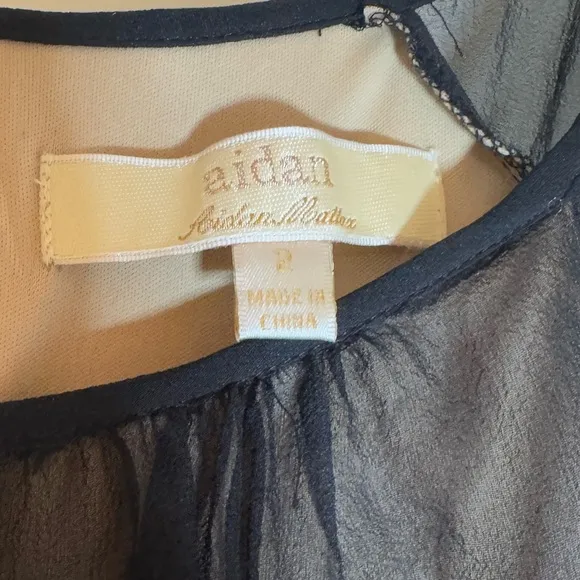 NWT Aidan Mattox Luxury Dress, 2, Silk/ Lace.