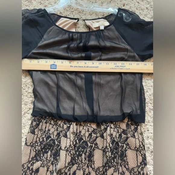 NWT Aidan Mattox Luxury Dress, 2, Silk/ Lace.