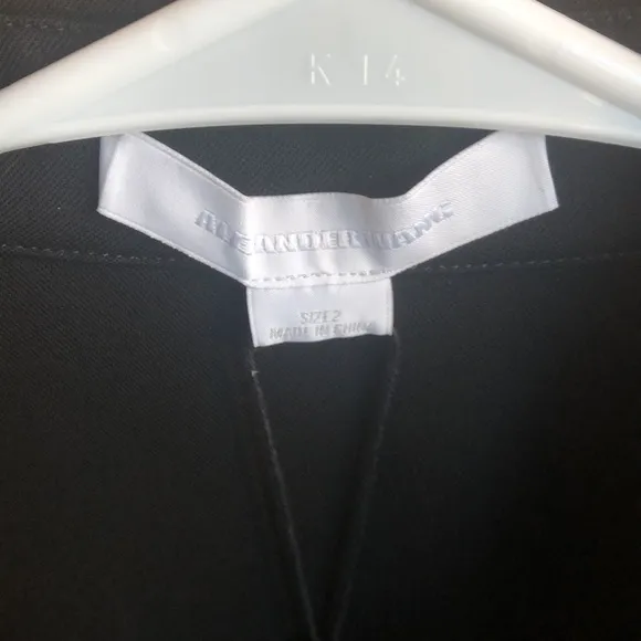 NWT Alexander Wang double layered Matrix capelet button up minimalist chic dress
