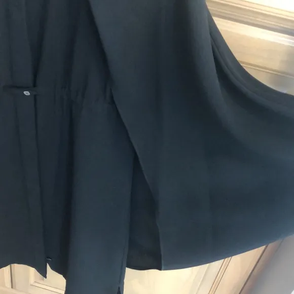 NWT Alexander Wang double layered Matrix capelet button up minimalist chic dress