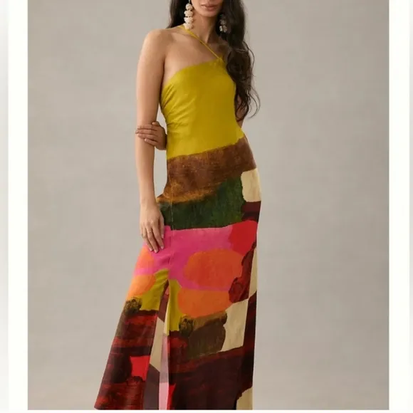 NWT Anthropologie‎ Blnk London One Shoulder Dress Size MP