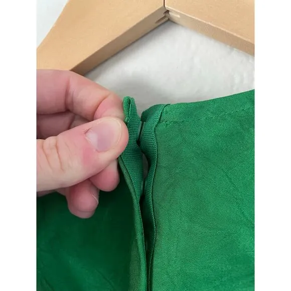 NWT BAUM UND PFERDGARTEN ANTOYA Kelly Green Midi Slip Dress Minimalist Lagenlook