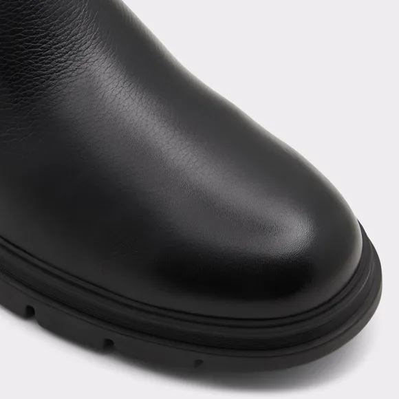 NWT Black Leather Mens Aldo Chelsea Boots Size 9.5