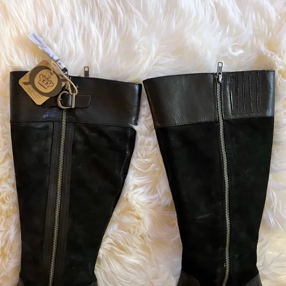 NWT Born Uchee Suede and Leather Boot in Black Sz 6.5.