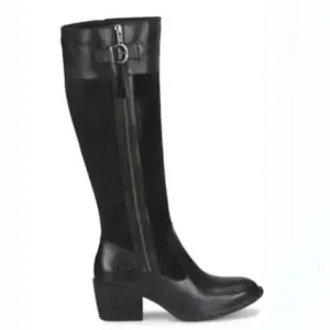 NWT Born Uchee Suede and Leather Boot in Black Sz 6.5.