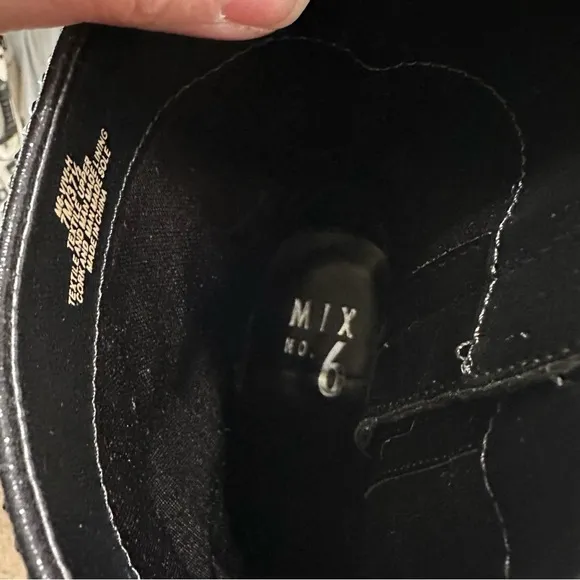 NWT Boutique Black Rhinestone Ankle Boots