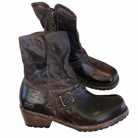 NWT Brown / red Bed Stu Shaela boots