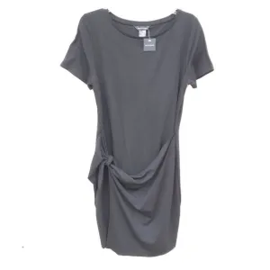 NWT Club Monaco Black Sarong Tie Dress Size L Classic Minimalist Versatile