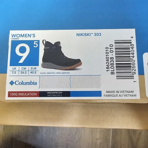 NWT Columbia Women's Nikiski 503 Boots
