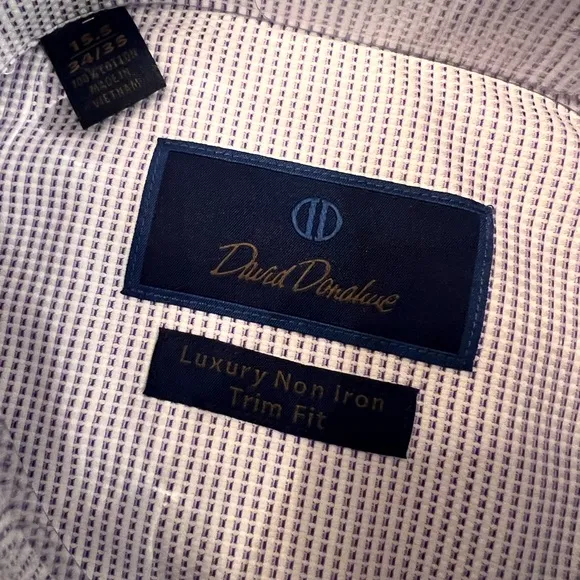 NWT David Donahue Luxury Non-Iron Dress Shirt