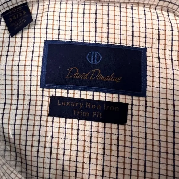 NWT David Donahue Luxury Non-Iron Dress Shirt