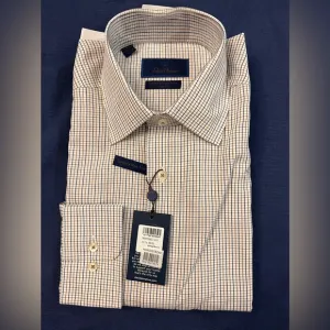 NWT David Donahue Luxury Non-Iron Dress Shirt