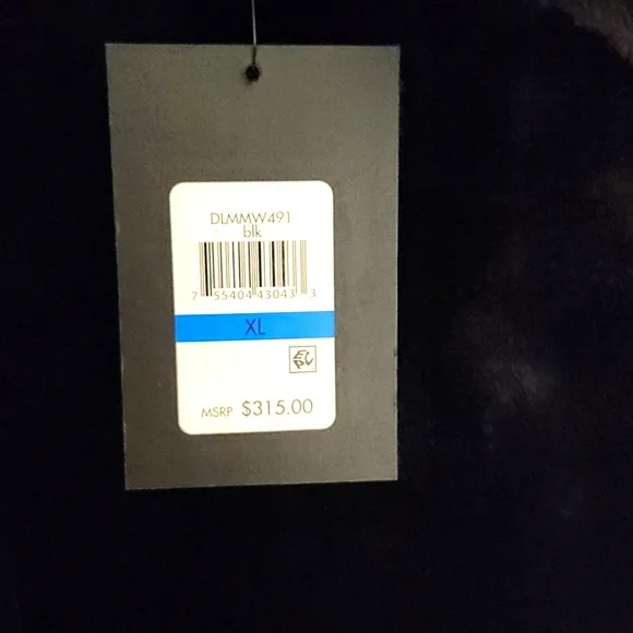 NWT DKNY Black Luxury Long Faux Fur Coat Women's Size XLarge MSRP $315