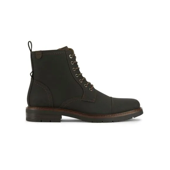 NWT DOCKERS Mens Black Lightweight Rawls Round Toe Lace-Up Boots Shoes 8 M