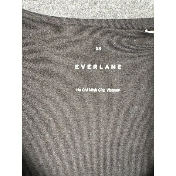 NWT Everlane Long Sleeve Dress XS Supima Cotton Minimalist Midi Ballet