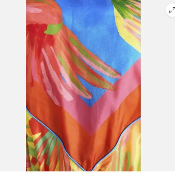 NWT FARM RIO Mixed Painted Birds Windbreaker