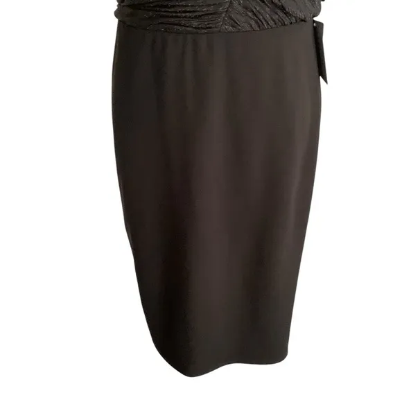 NWT Halston Heritage Cocktail Dress Women’s 8 Sleeveless Ruched Chest Luxury