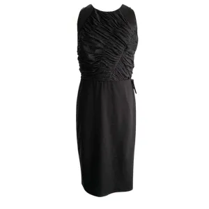 NWT Halston Heritage Cocktail Dress Women’s 8 Sleeveless Ruched Chest Luxury