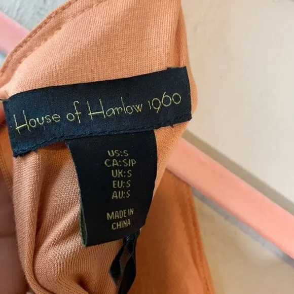 NWT House of Harlow 1960 Taupe ruched dress size S