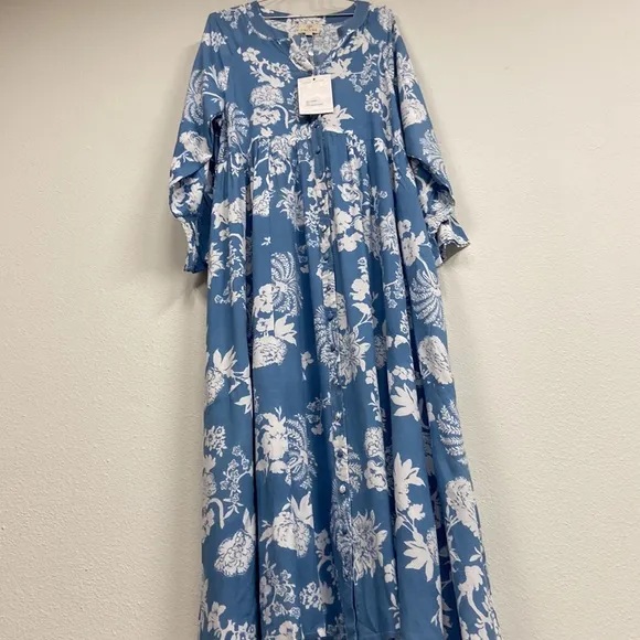 NWT HOUSE OF LACUNA Tuscany Boho Dress Sz Large Australian Luxury Resort Wear