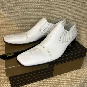NWT Jo Ghost Leather Square Toe Dress Shoes Italy sz 44
