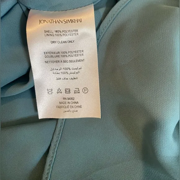 NWT JONATHAN SIMKHAI CARLI PLISSE’ HALTER MIDI-DRESS SIZE 10 IN CELESTE BLUE