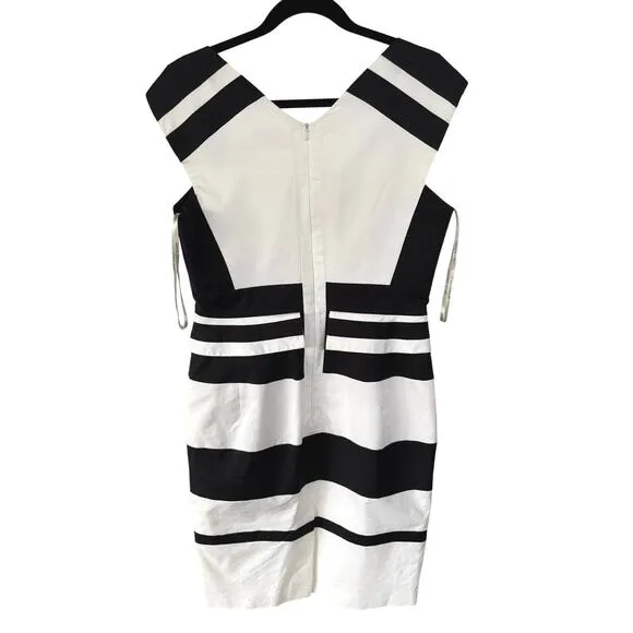NWT Karen Millen Cocktail Classic Career Minimalist Ruffle Office Party Dress 10