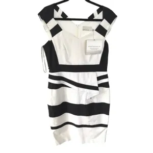 NWT Karen Millen Cocktail Classic Career Minimalist Ruffle Office Party Dress 10