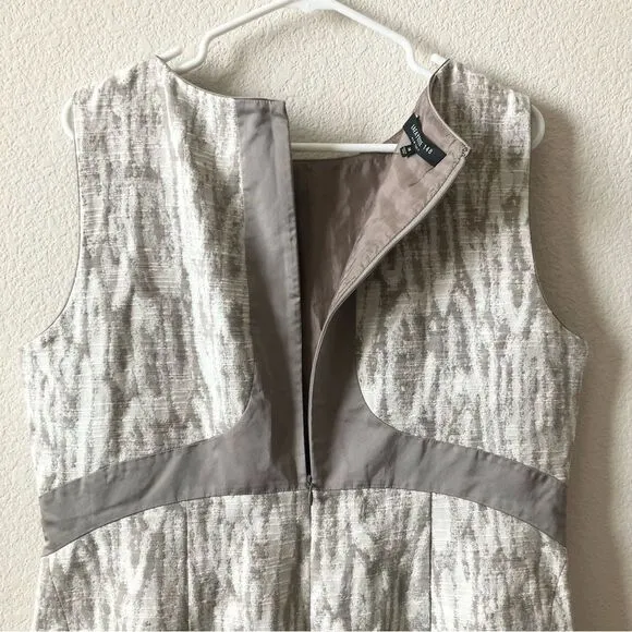 NWT Lafayette 148 Osprey Gray Modest Business Casual Minimalist Dress size 14