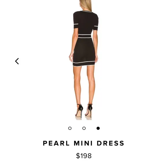 NWT lovers and friends black pearl gold button embellished mini dress size S