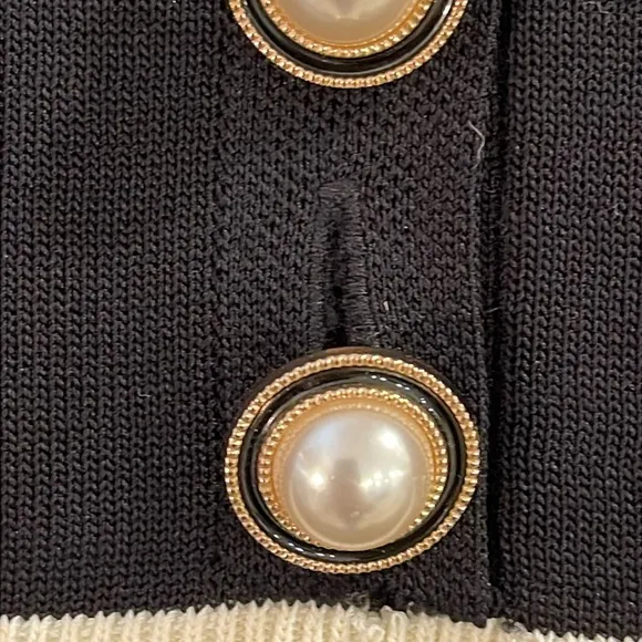 NWT lovers and friends black pearl gold button embellished mini dress size S