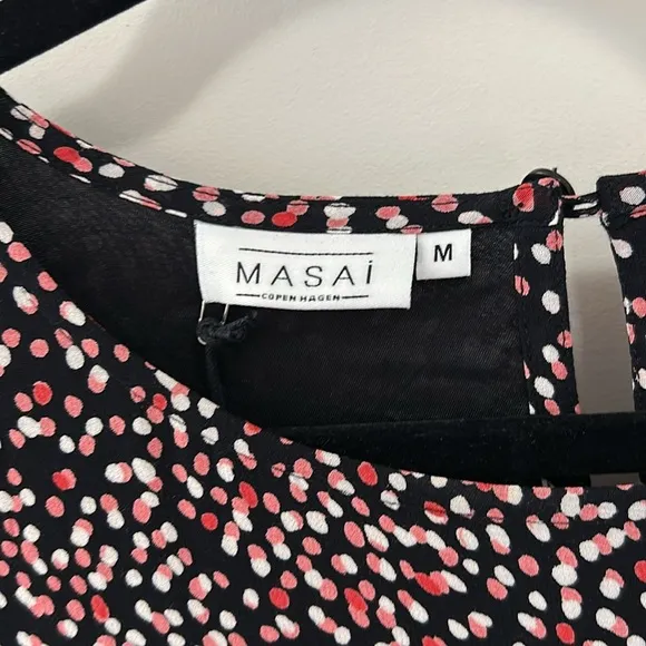 NWT:  MASAI (luxury brand) oversized dots dress