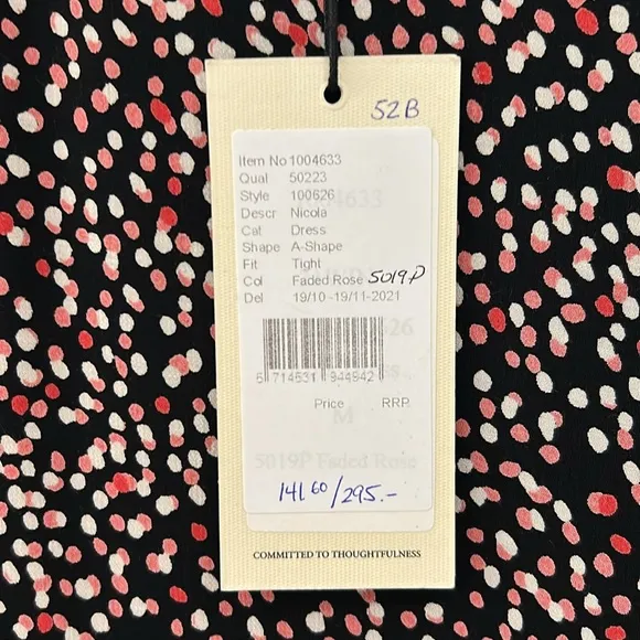 NWT:  MASAI (luxury brand) oversized dots dress