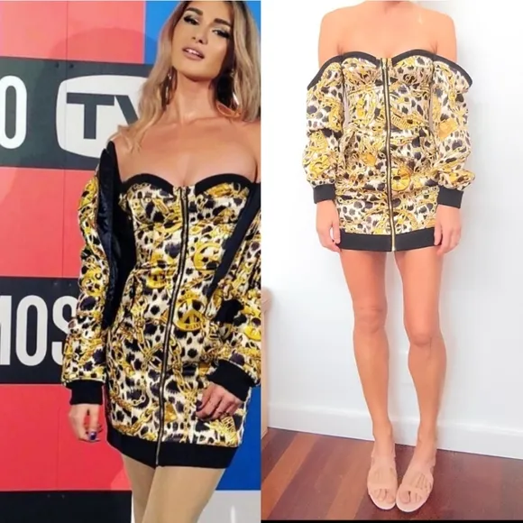Nwt Moschino MOB WIFE luxury red couture x h&amp;m dress 2