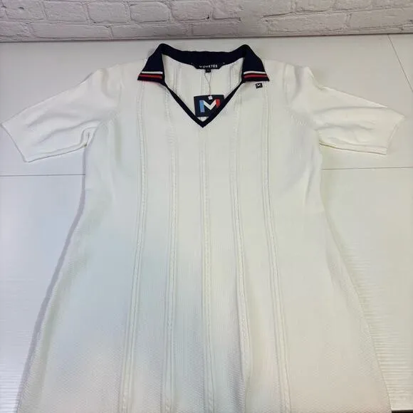 NWT Movetes White Cricket Tennis Golf Dress Size Medium