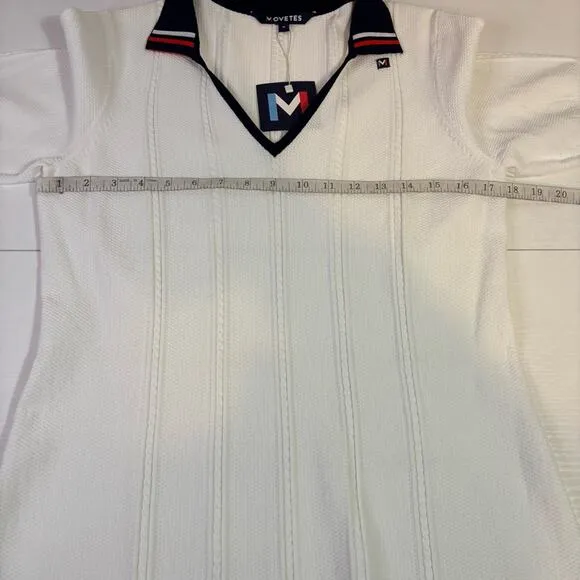 NWT Movetes White Cricket Tennis Golf Dress Size Medium