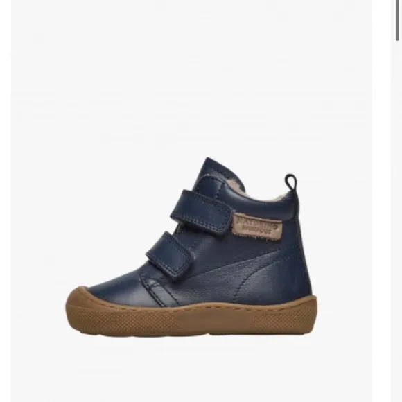 NWT NATURINO WIGGHI VL Barefoot leather ankle boots in Navy