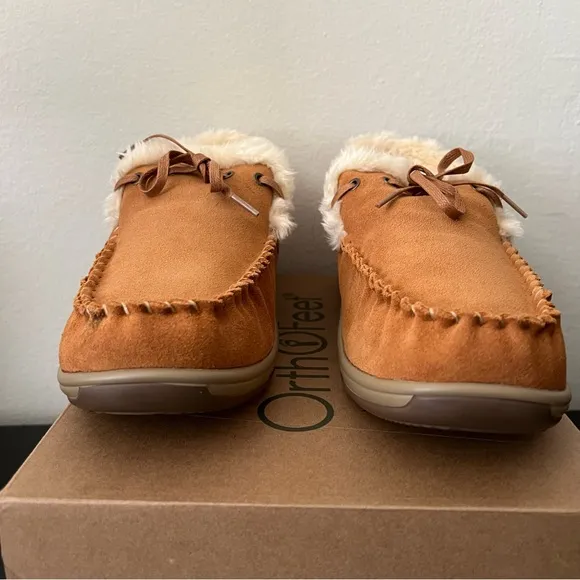 NWT / NIB Orthofeet Capri moccasin slipper - size 10W