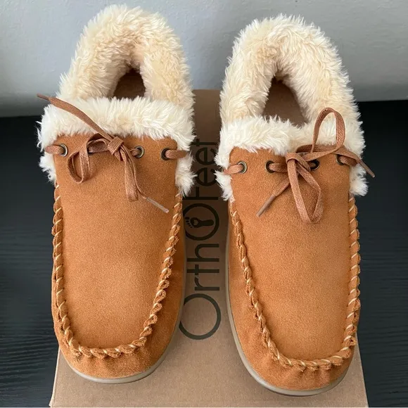 NWT / NIB Orthofeet Capri moccasin slipper - size 10W