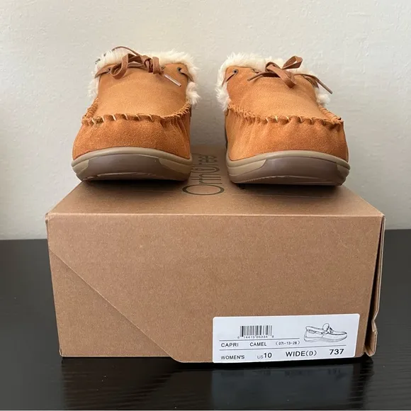 NWT / NIB Orthofeet Capri moccasin slipper - size 10W
