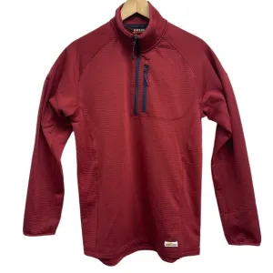 NWT Orvis Horseshoe Hills Men Maroon Quarter-Zip Pullover Size Small Performance
