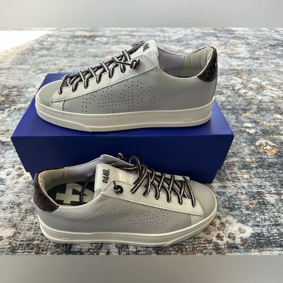 NWT P448 John Perforated Sneaker Pastel Lilac - Size 37 (7 US)